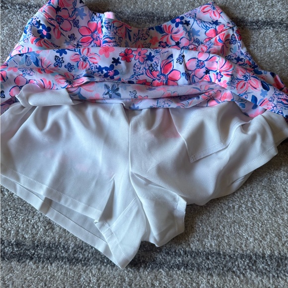 Lilly Pulitzer Pink and Blue Floral Mini Skirt - Picture 10 of 11